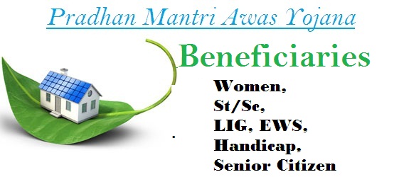 Beneficiaries of PMAY Women st sc LIG EWS handicap senior citizen